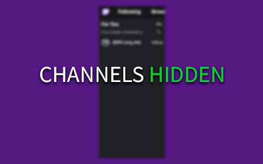 Twitch Hide Recommended