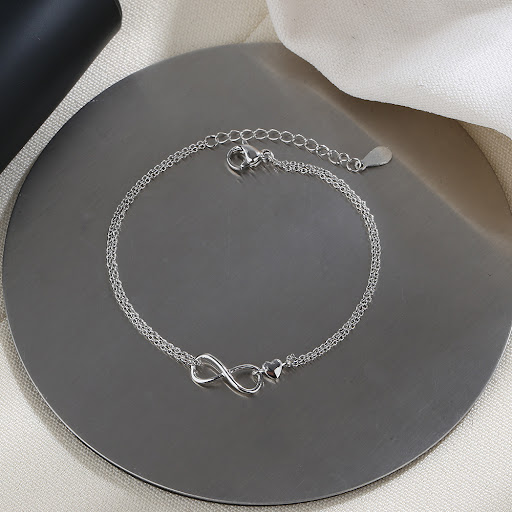 Title 4, Infinite Love Bracelet Infinity Symbol Double L...