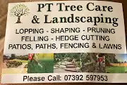 PT tree care & Landscapes Logo