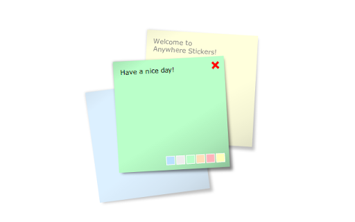 Anywhere stickers - simple sticky notes