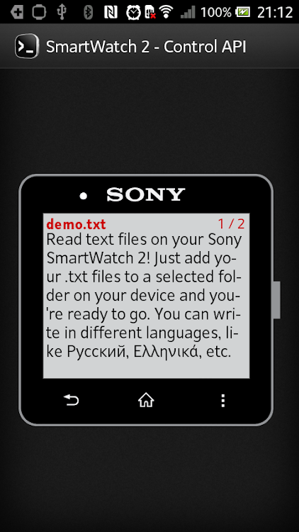 Reader for SmartWatch 2 - 1.1 - (Android)