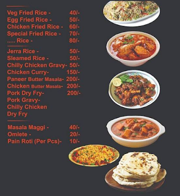 D' Momo Club menu 