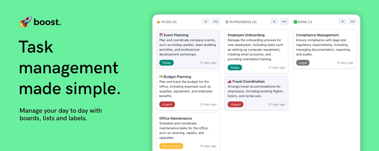 boost. Task management made simple Preview image 1