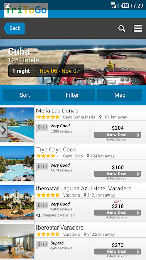 Hotels prices Cuba tritogo.com