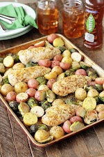 Sheet Pan Lemon Chicken was pinched from <a href="http://southernbite.com/sheet-pan-lemon-chicken/" target="_blank">southernbite.com.</a>