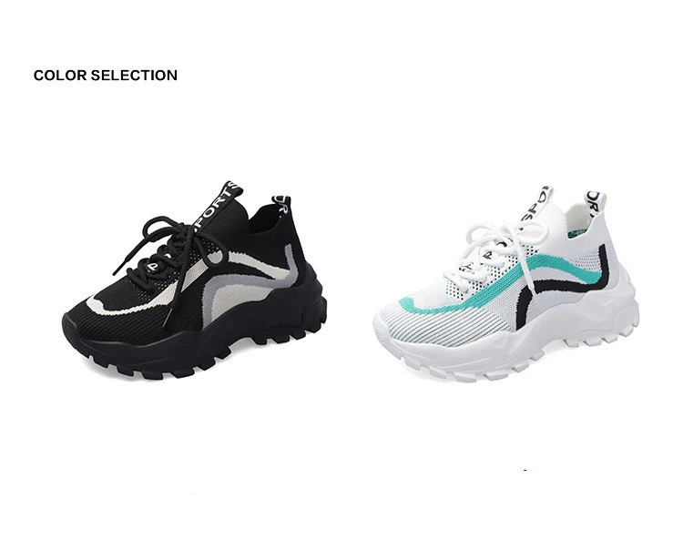 Title 8, Chaussures de course décontractées tissées et r...