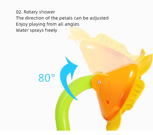 Title 2, Baby Bath Toy Electric Sunflower Shower Make ba...