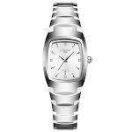 Womens silver belt white plat