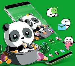 Cute Anime Green Panda Theme Apps On Google Play