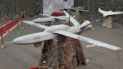 Drone aircrafts are put on display at an exhibition at an unidentified location in Yemen in this undated handout photo released by the Houthi Media Office. File photo 