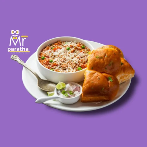 Cheese Pav Bhaji (2 Pavs)