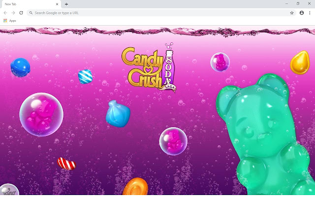 Candy Crush Saga Wallpapers and New Tab