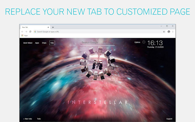 Interstellar Wallpapers New Tab freeaddon.com