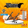 Giá Đỡ Laptop, Giá Dỡ Macbook Bằng Nhôm Cao Cấp King Decor Dễ Gấp Gon