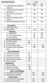 Homely Kitchen menu 1