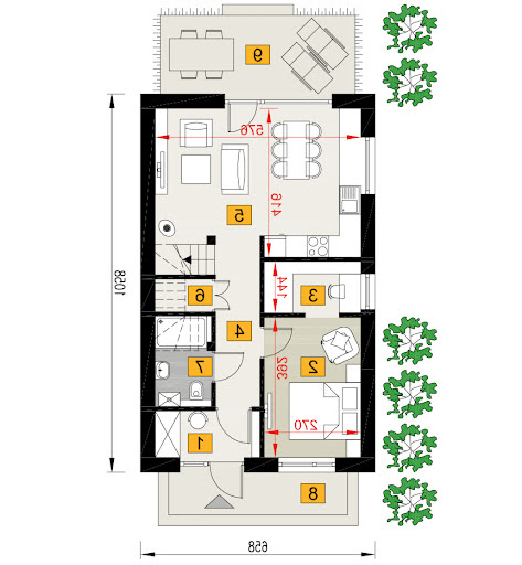 Rezolutny B - A112b - Rzut parteru