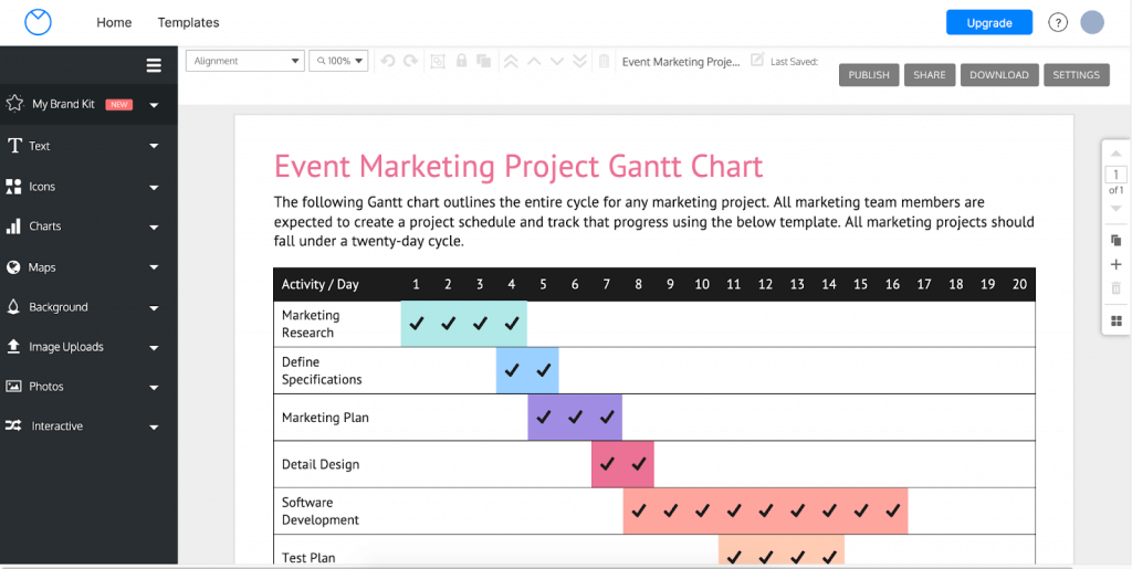 gráfico de gantt excel