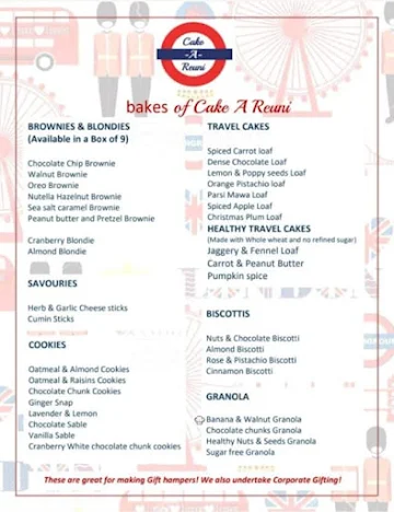 Cakeareuni menu 