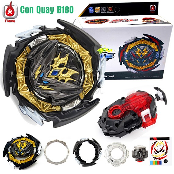 Đồ Chơi Con Quay B180 Kèm Tay Quay | Con Quay Beyblade B180