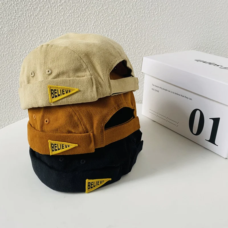 Gorro de algodón lavable a la moda para hombre