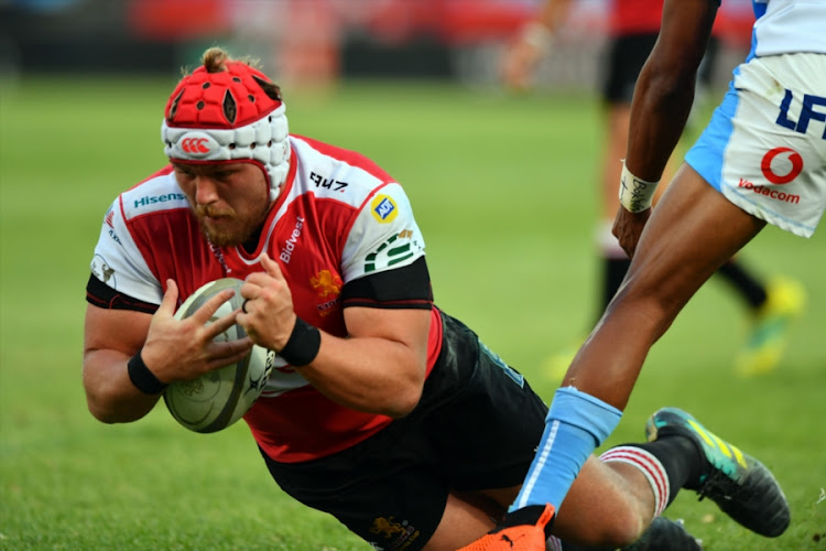 Corne Fourie of the Xerox Golden Lions during the Currie Cup match against the Blue Bulls at Loftus Versfeld on September 01, 2018 in Pretoria.