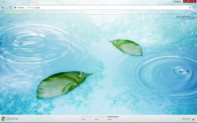Artistic Earth Leaf Nature Water chrome extension