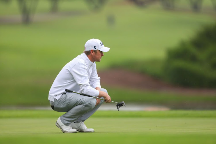 Justin Harding during round 3 during day 4 of the 2021 SA Open Championship at Gary Player Country Club on December 05, 2021 in Sun City, South Africa.