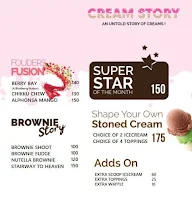 Cream Story menu 2