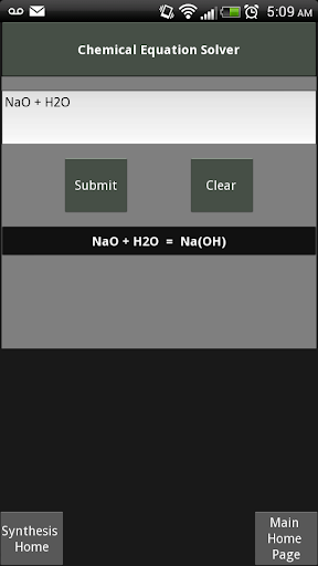 Chemistry Equation Solver Lite