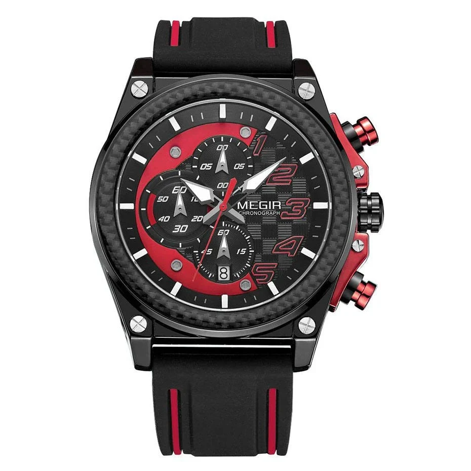 Title 22, Megel Chronograph Quarz-Uhr Präzise Zeitmessung...