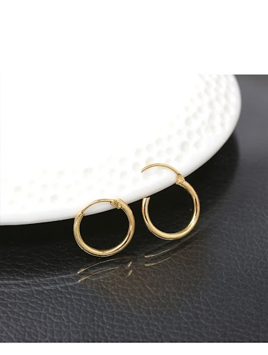 Title 1, Couples Copper Earrings for Men and Women. Han...
