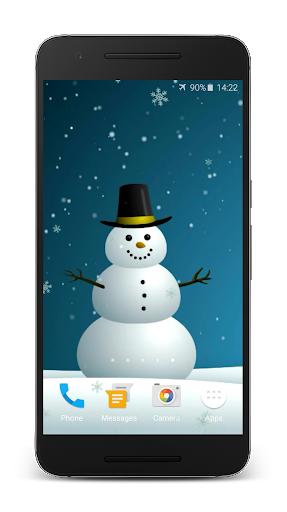 Screenshot Snowman Live Wallpaper