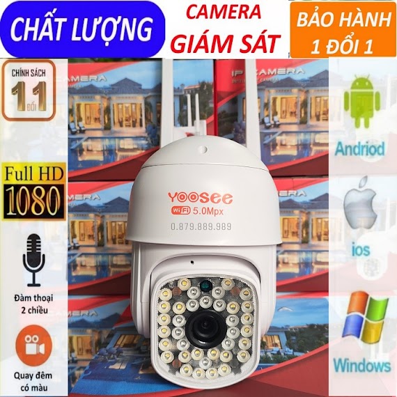 Camera Ngoài Trời Yoosee Ptz 36Led Quay Quét 360 Độ, Đàm Thoại 2 Chiều, Có Màu Ban Đêm