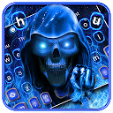 Baixar Flaming Grim Reaper Keyboard Theme Instalar Mais recente APK Downloader