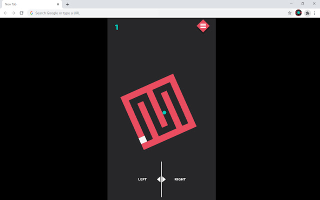 Maze Control Platform Game chrome extension