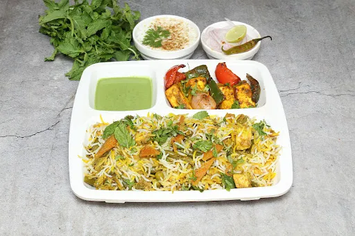 Veg Biryani With Paneer Tikka Combo