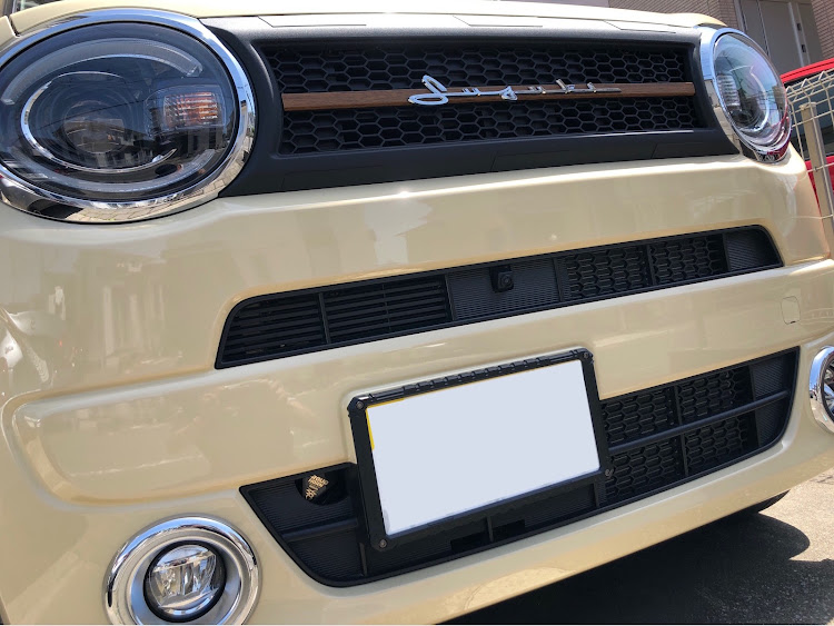 ワゴンRスマイルの納車されて一番最初のカスタム・シリーズ・サイコパスしずかちゃん😱・納車されました・お題提出するタイプの人・純正グリル加工に関するカスタム事例の投稿画像28枚目