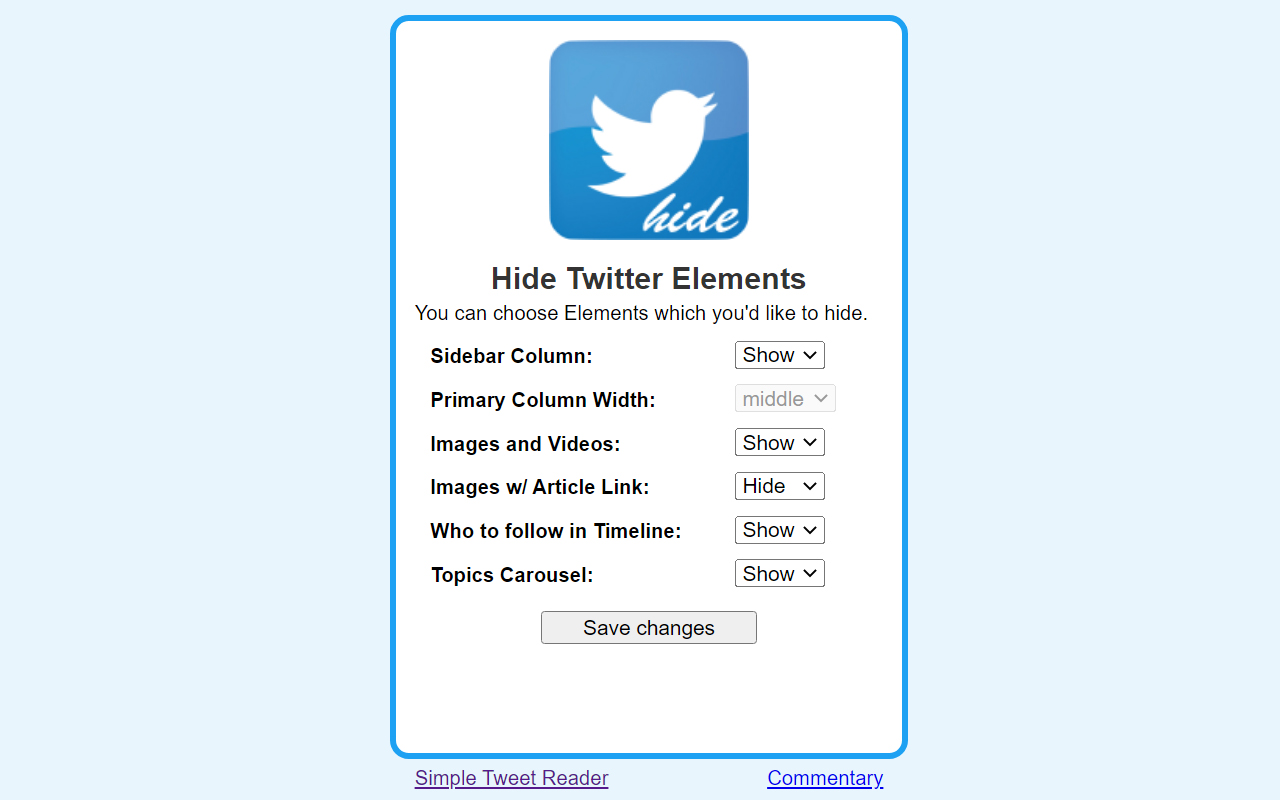 Hide Twitter Elements Preview image 3