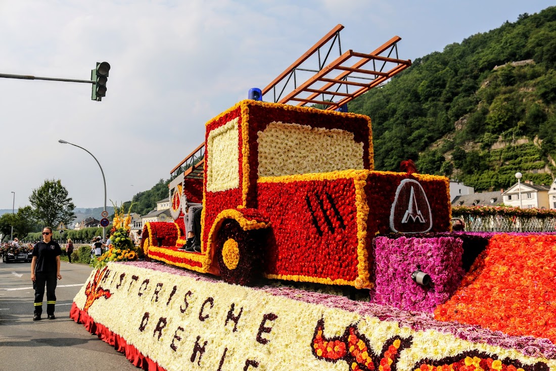 Парад цветов Blumencorso в Бад Эмсе - август 2017