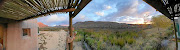 The writer takes in the sprawling views of the Cederberg mountains from the stoep of a luxury chalet.