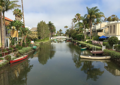 venice-bridge3.jpg - A bridge spanning one of the small canals of Venice, California. 