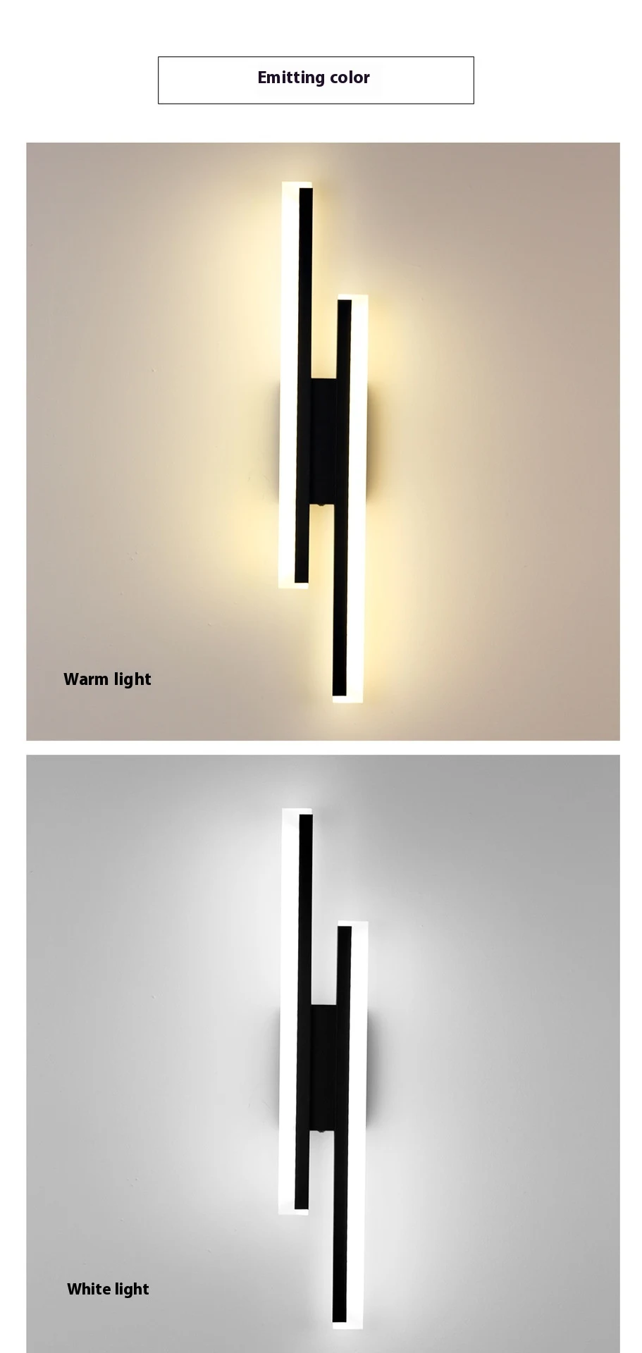 Title 9, Creatieve dubbele lijn wandlamp voor kunst, hot...
