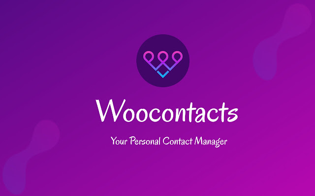 Woocontacts - Your Personal Contact Manager chrome extension