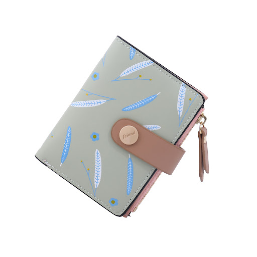 Title 6, Womens card bag with buckle and zipper. Secure...