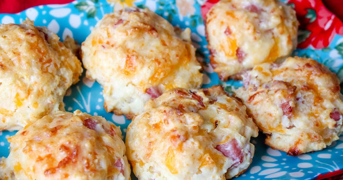 Ham & Cheese Biscuits | Just A Pinch Recipes