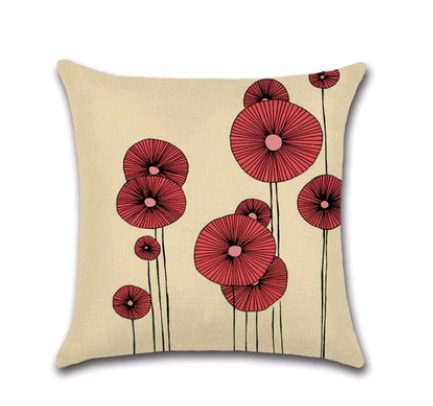 Neue abstrakte niedliche Blumenserie Theme Kissenbezug Kissen Cover Home