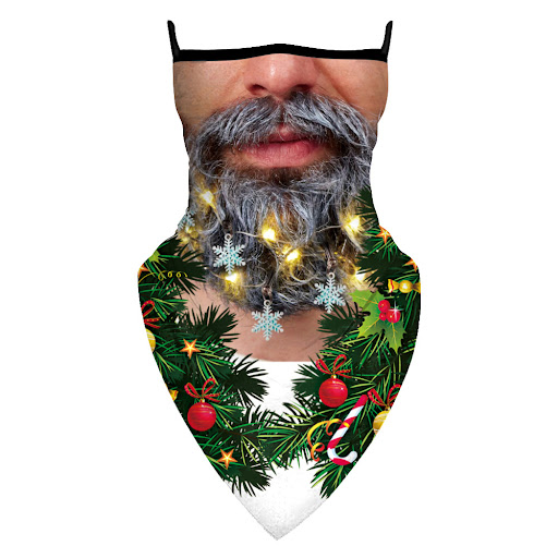 Title 10, Christmas bearded 3D printing magic mask – perf...