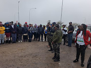 Dozens of Kraaifontein residents braved the rain to join an Operation Dudula march on Wednesday.