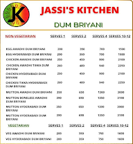 Jassi's Kitchen menu 1