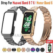 Dây Đeo Inox Cho Đồng Hồ Thông Minh Huawei Band 8 7 6 / Honor Band 6